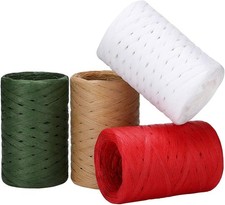 4 Rolls Christmas Raffia