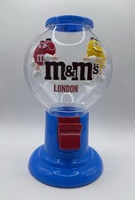 M&M’s World Gumball Sweet Dispenser Blue London Edition Collectible VGC 2019