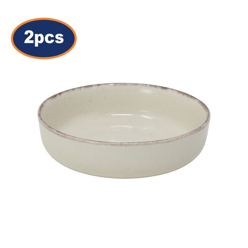 Stoneware bowls cream - stoneware,