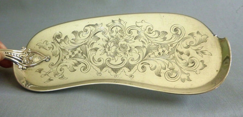 Antique silver plated crumb