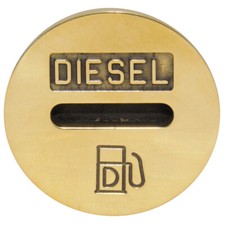 Filler Cap Brass Diesel Suit 11/2", narrowboat, boat, barge, yacht, cruiser.