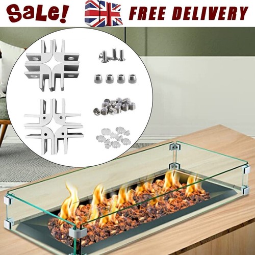 Fire pit wind - guard, glass