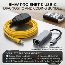 BMW ENET Cable + USB-C Coding
