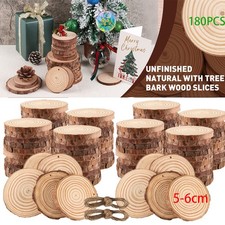 180pcs natural wood slices - 60/180pcs,