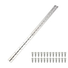 Stainless Steel Piano Hinge 24 Inch x 1.5 Inch Continuous Hinge Silver