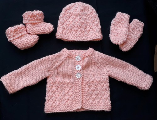 New hand knitted - knitted, apricot