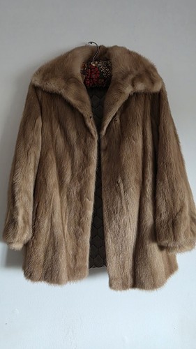 Vintage mink fur coat - mink, 1960s