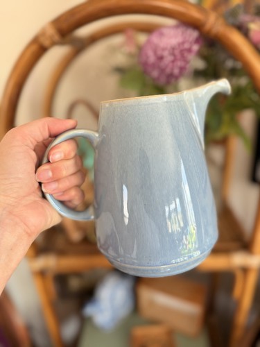 Denby blue jetty pitcher water - denby,