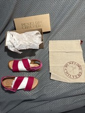 Penelope Chilvers Velvet Sandles Brand New In Box With Dust Bag Peony