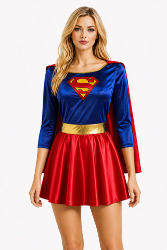 Ladies supergirl costume fancy - ladies,