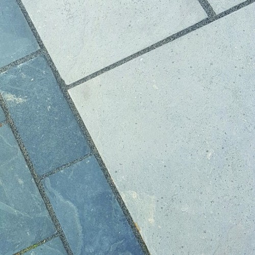 Brazilian black slate setts - black,