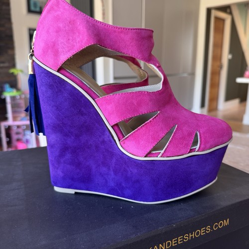Kandee suede wedged - wedged, platforms