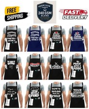 Novelty BBQ Apron Grilling Novelty Funny Kitchen Chef Cooking Men Women Pockets