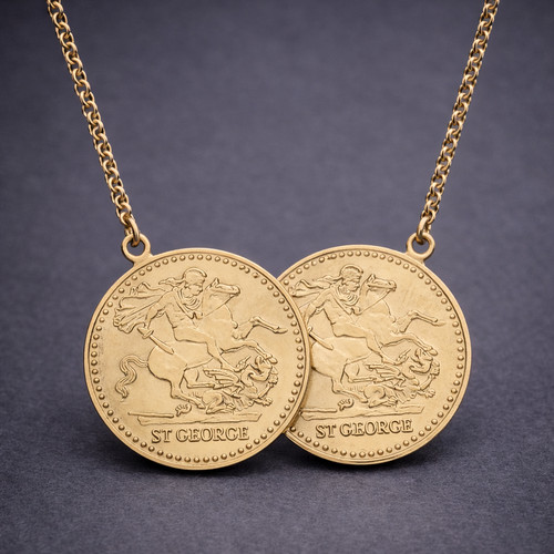 Full sovereign necklace 9ct - full,