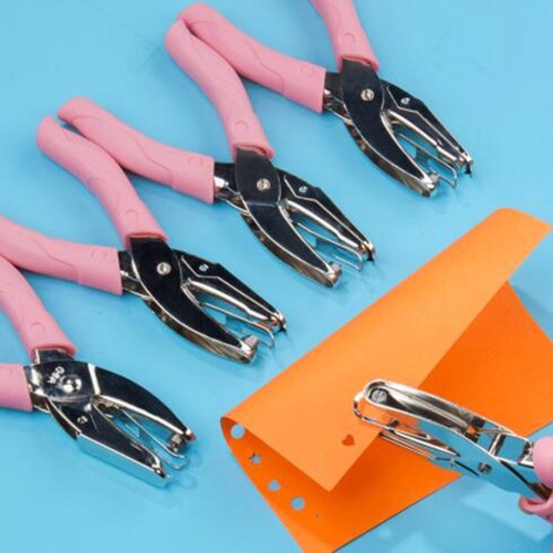 Metal single hole paper punch - single,