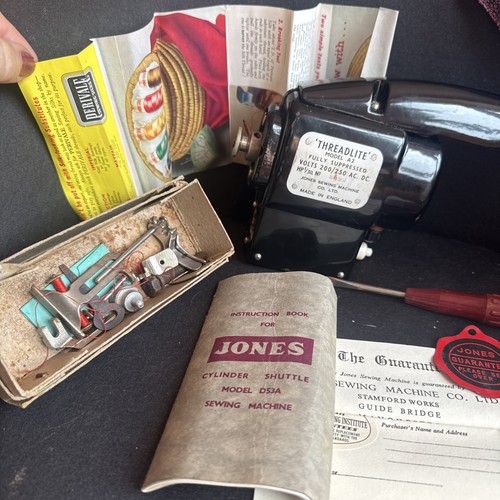 Vintage jones sewing machine - sewing,