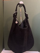 Black Borse In Pelle Hobo Bag