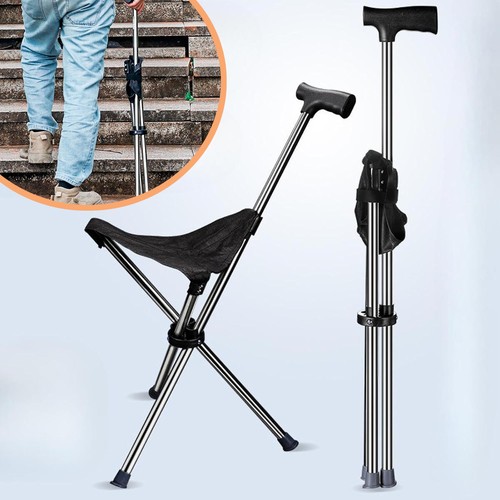 Walking stick with seat - stick,