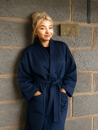 Vintage quilted smoking jacket - smoking,