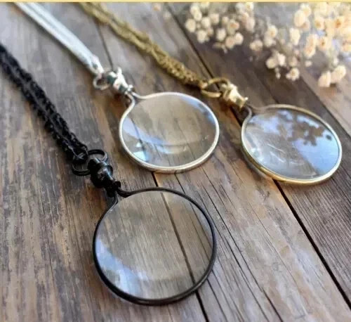 Piece vintage brass monocle - brass,