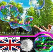 Magic bubble mixture powder makes 2L 5L 10L litres solution giant bubbles mix UK