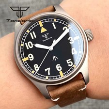 Tandorio Automatic Watch Mens Pilot Dive Seiko NH35A Movement 20bar Titanium