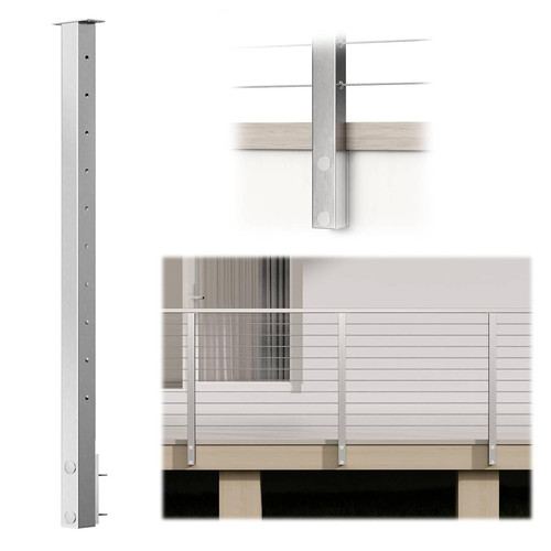Brushed stainless steel - steel, 36"