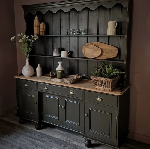Hand painted large - painted, antique