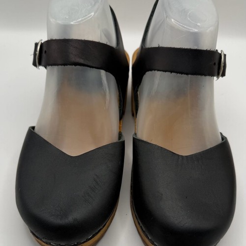 Swedish hasbeens black leather - swedish,