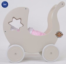 Brand New Wooden Doll Pram