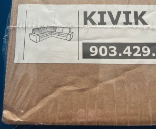 Ikea kivik corner section sofa - corner,