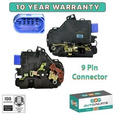 FRONT RIGHT DOOR LOCK ACTUATOR FOR VW GOLF CADDY TOURAN TOUAREG 9 PIN CONNECTOR