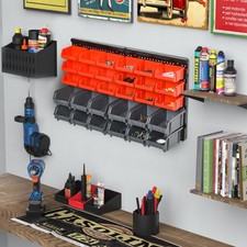 30 Cubbie On-Wall Storage Board Tool Screw Organiser Garage DIY w/ Screw Kit