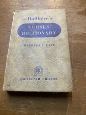 BAILLIERES NURSES DICTIONARY