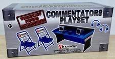 WWE Commentators Playset inc. Breakable Commentary Table & 2 Steel Chairs