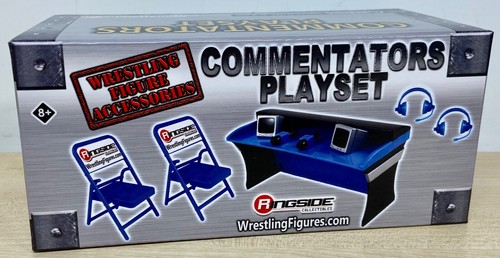 Wwe commentators playset inc - wwe,