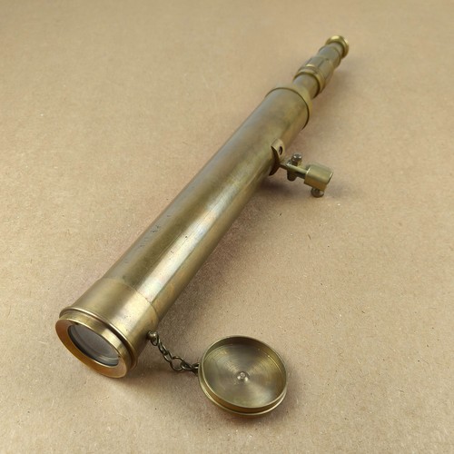 Vintage brass telescope - vintage,
