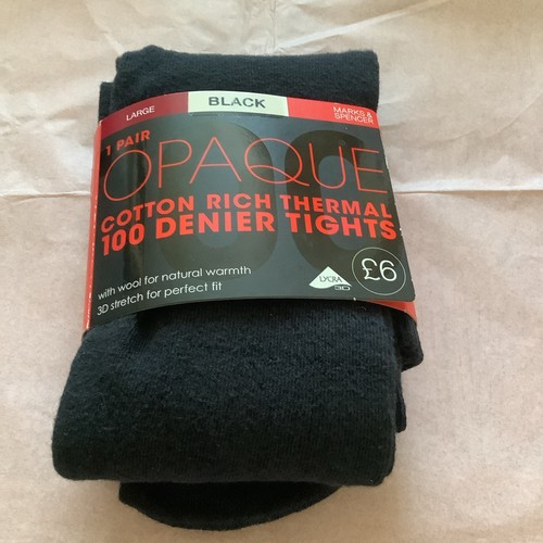 100 denier cotton rich - m&s,
