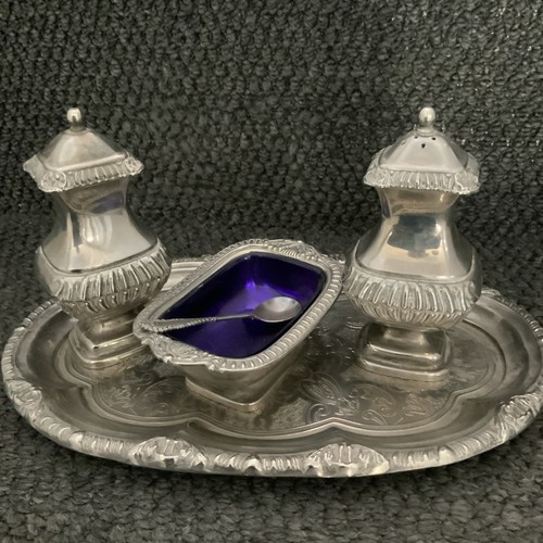 Grenadier silver plated cruet