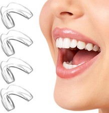 Mouth Guard Dental Clear Gel Gum Shield Night Teeth Grinding - 4pcs Seller in UK