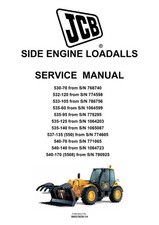 JCB 540-140 (FROM S/N 1064723) SERVICE WORKSHOP MANUAL- SIDE ENGINE LOADALL