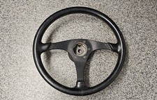 NARDI BLACK LEATHER 3 SPOKE