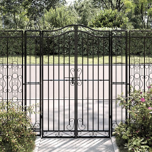 Vidaxl garden gate black - vidaxl,