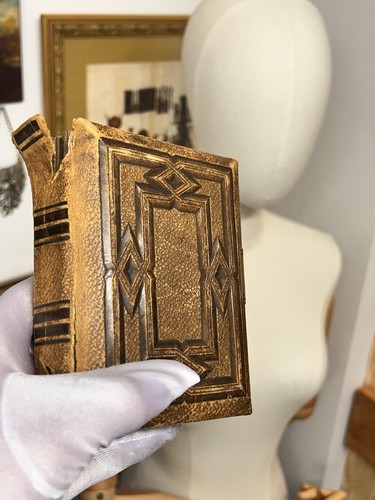 Antique photo album with - photo,