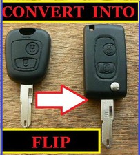 FOR PEUGEOT 107 207 307 407 306 406 REMOTE FLIP KEY FOB REPAIR FLIP CONVERSION 