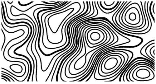 Topography sheet stickers - topography, 2