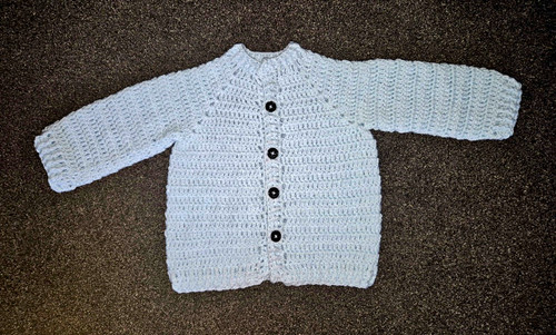 Blue wool crochet 6 months - blue, -6