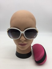 Chanel Women's White Oversized Fashion Sunglasses 56-17-120 Grey Lens