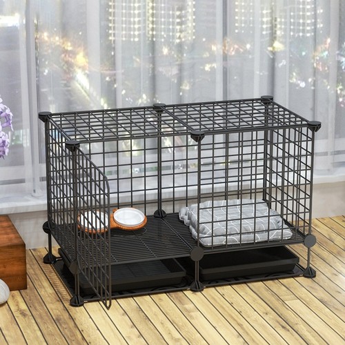 Metal dog cage with - cage, removable