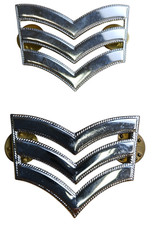 Sergeant Stripes Badge Metal
